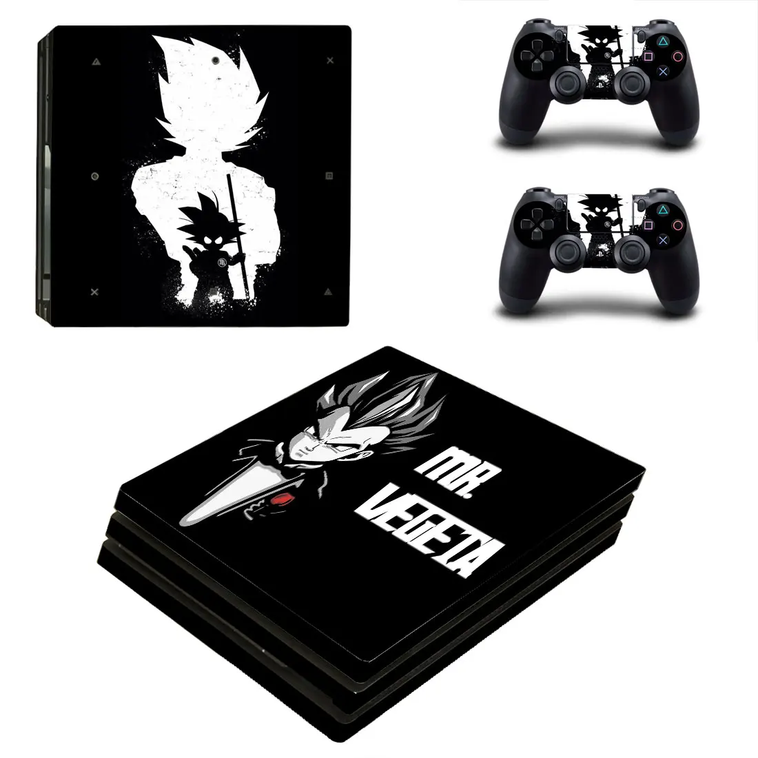 MR. Vegeta стилизованное покрытие стикер для PS4 Pro консоль и контроллеры наклейка виниловые скины крышка YSP4P-3266