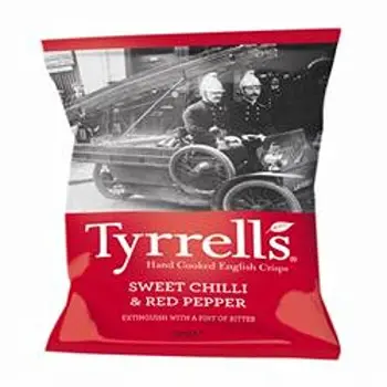 

Tyrrells Sweet Chilli & Red Pepper Cris 150 g (order 12 for trade outer)
