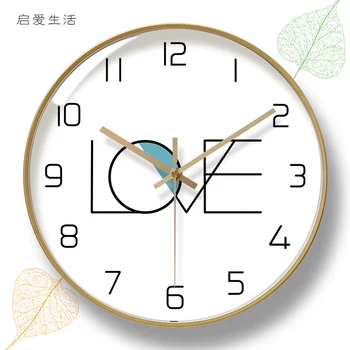 

Metal Wall Clock Modern Design Nordic Silent Simple Living Room Decoration Wall Clocks Zegar Scienny Fashion Home Clocks MM60WC