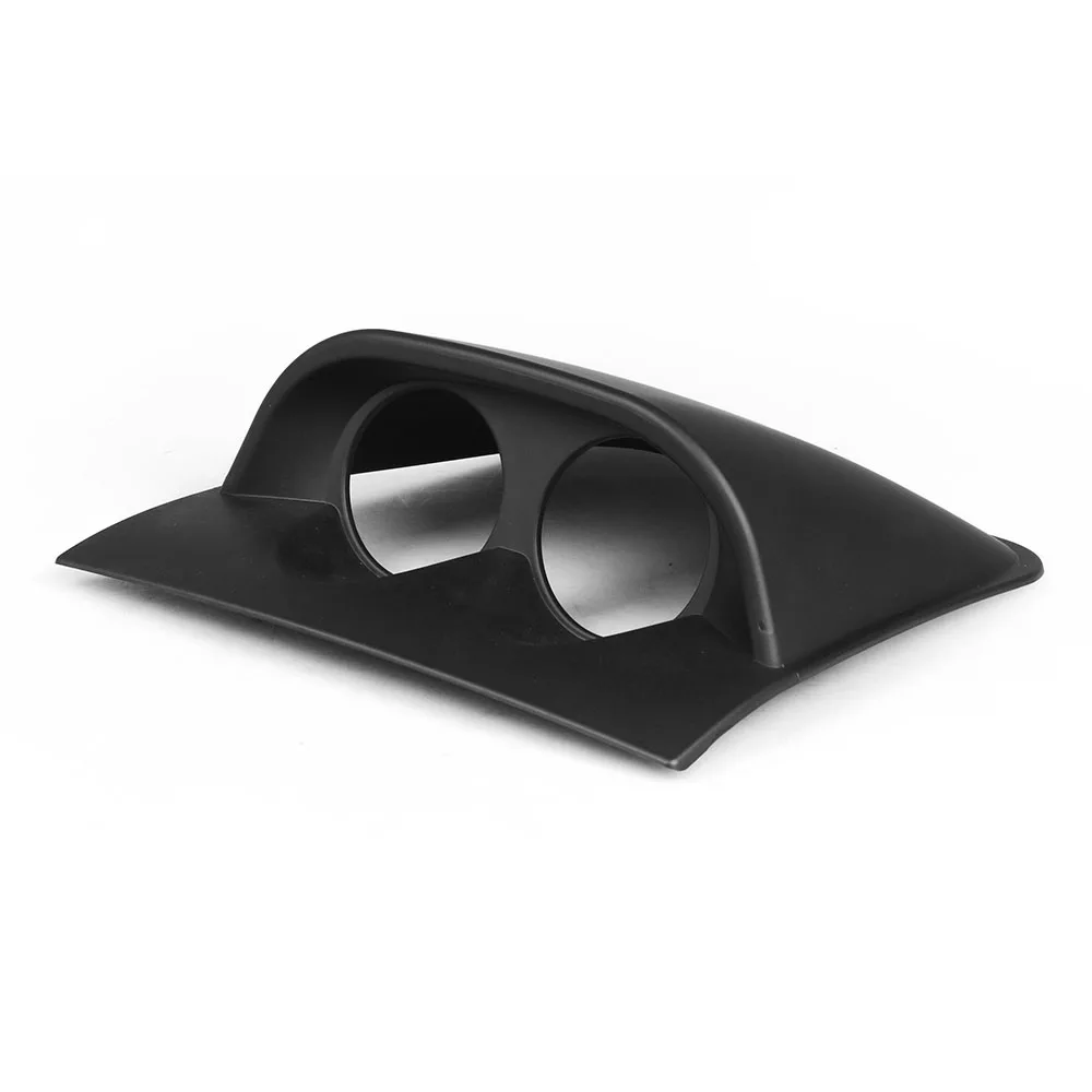 2 дюйма 52 мм гоночная приборная панель двойной тройной Gauge Pod черный карбоновый цвет Калибр Pod держатель - Цвет: Dual Holder Black
