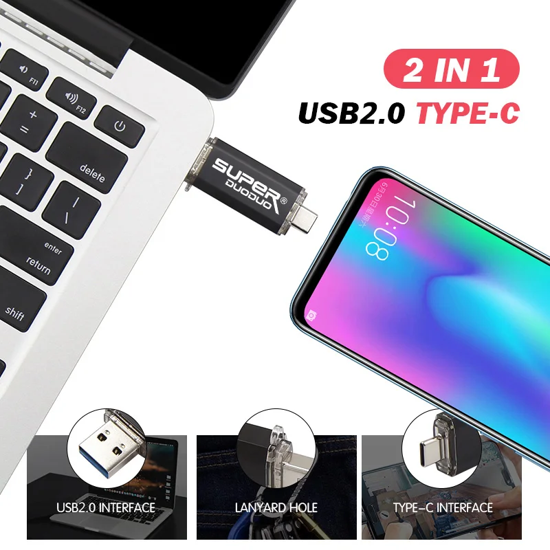 Высокоскоростные флеш-накопители USB 2,0 типа c, флешка, usb ключ, 64 ГБ, 32 ГБ, 16 ГБ, 128 ГБ, ручка-драйвер, персонализированные USB флеш-накопители Clef
