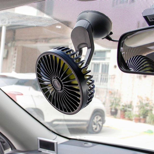 USB Car Fan for Dashboard Air Circulation Fans ABS Three Speeds Summer Cooling Fan High Airflow Fan in Summer Accessori