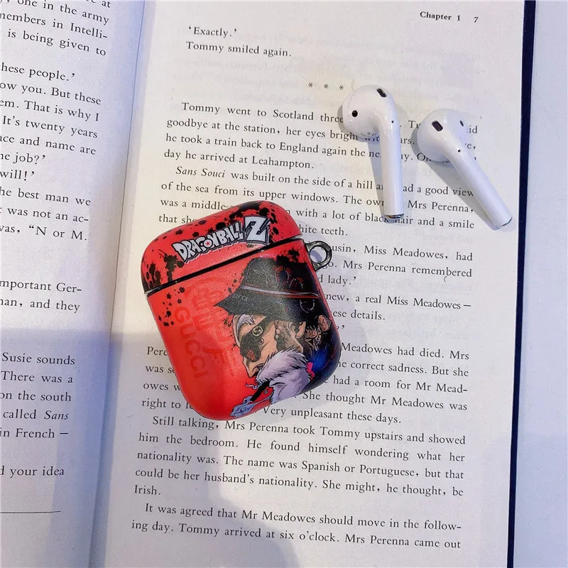 Модный чехол с рисунком аниме для Apple Airpods 2/1, чехол, милый силиконовый чехол для наушников, коробка для airpod, Bluetooth, чехол для наушников, Funda