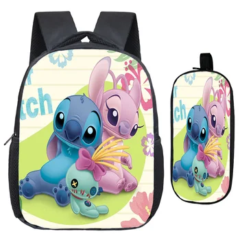 

Hot Sale Stitch School Bag Kindergarten School Rucksack Printing Pattern Kids Kindergarten Backpack Cute Backpack + Pencil Box
