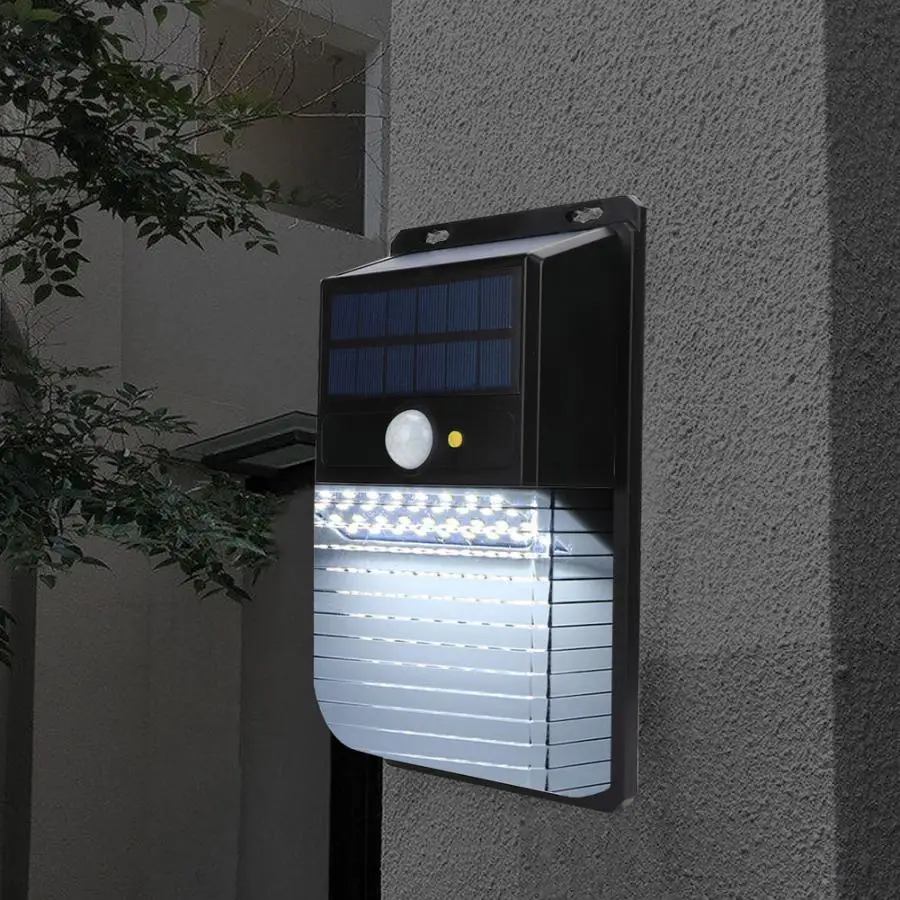 36LED водонепроницаемый IP44 открытый солнечный датчик движения настенный светильник для передней двери ярда гаража настенный светильник