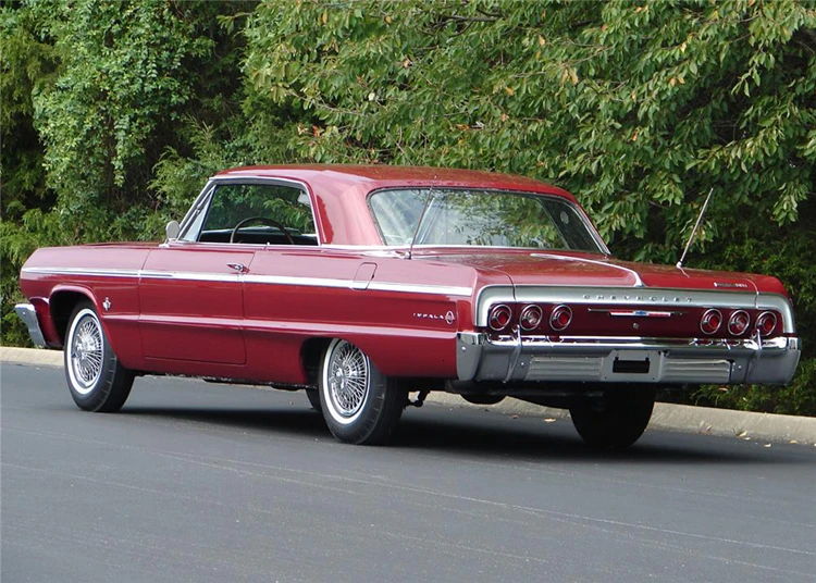 Новинка 1/24, специальный литой металл IMPALA SS, винтажный автомобильный настольный дисплей, коллекция моделей игрушек для детей