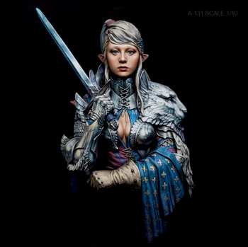 

1/10 Resin Bust Kits knight Female Model Self-assembled