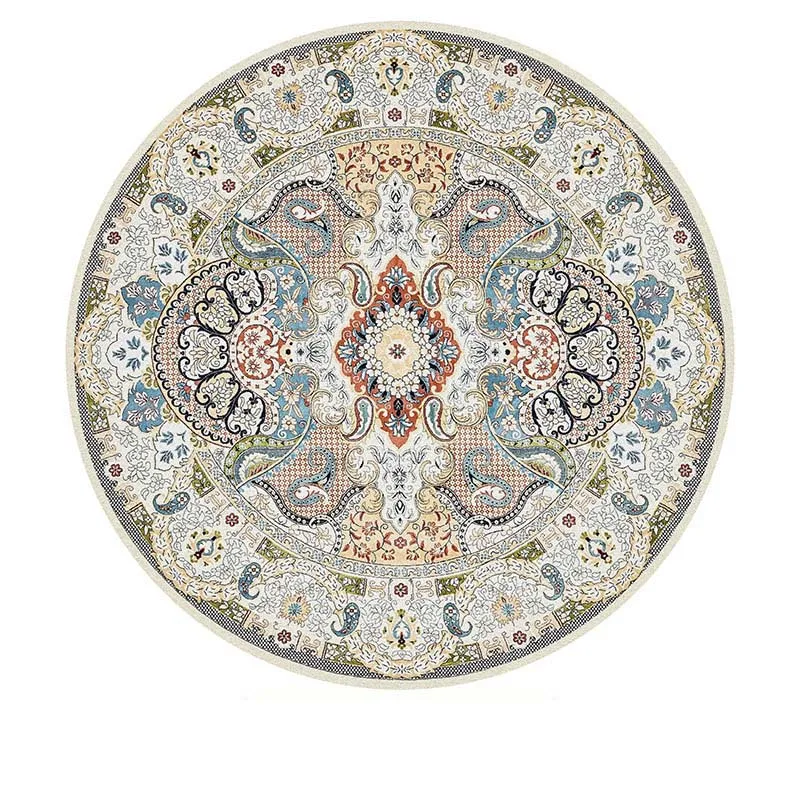 Boho площади ковры круглый геометрический Коврик коврик в гостиную Цветочные ковры дверной пол коврик для спальни ковер Противоскользящий коврик - Цвет: 6