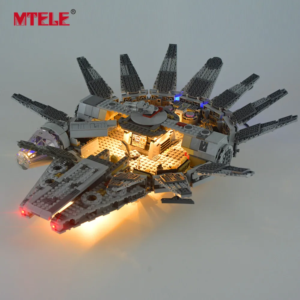 Comprar Kit de luz Led MTELE para 75105 el despertar de la fuerza bloques de construcción del siglo XX Falcon Lighting Set Compatible con el modelo 05007