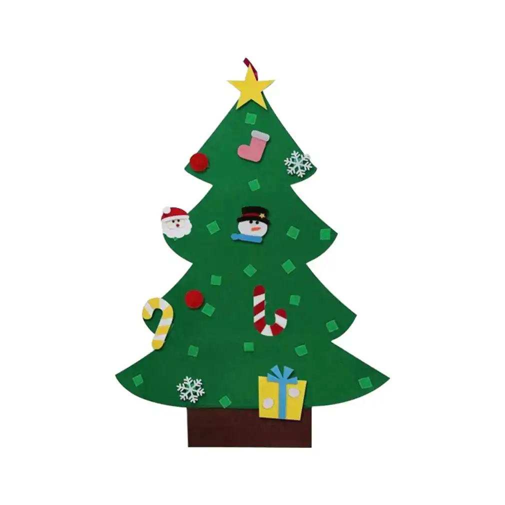 フェルトクリスマスツリー装飾ペンダント子供手作りdiyステレオクリスマスクリスマスツリークリスマスオーナメント Trees Aliexpress