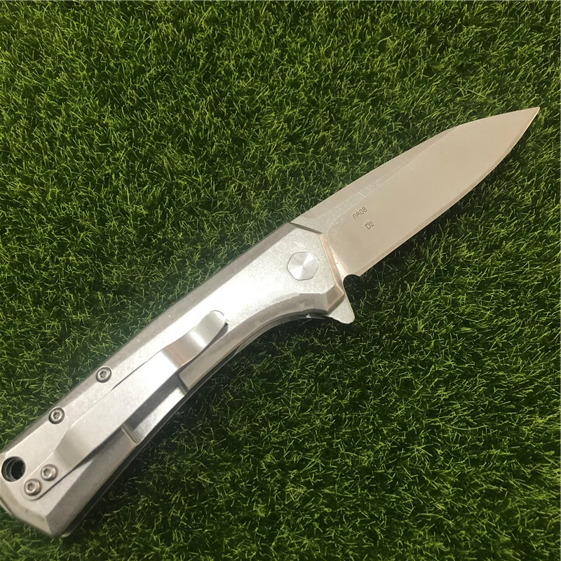 ZT 0808 складной нож D2 стальной и стальной ручки CNC карманный нож для кемпинга, охоты, EDC инструмент для резки