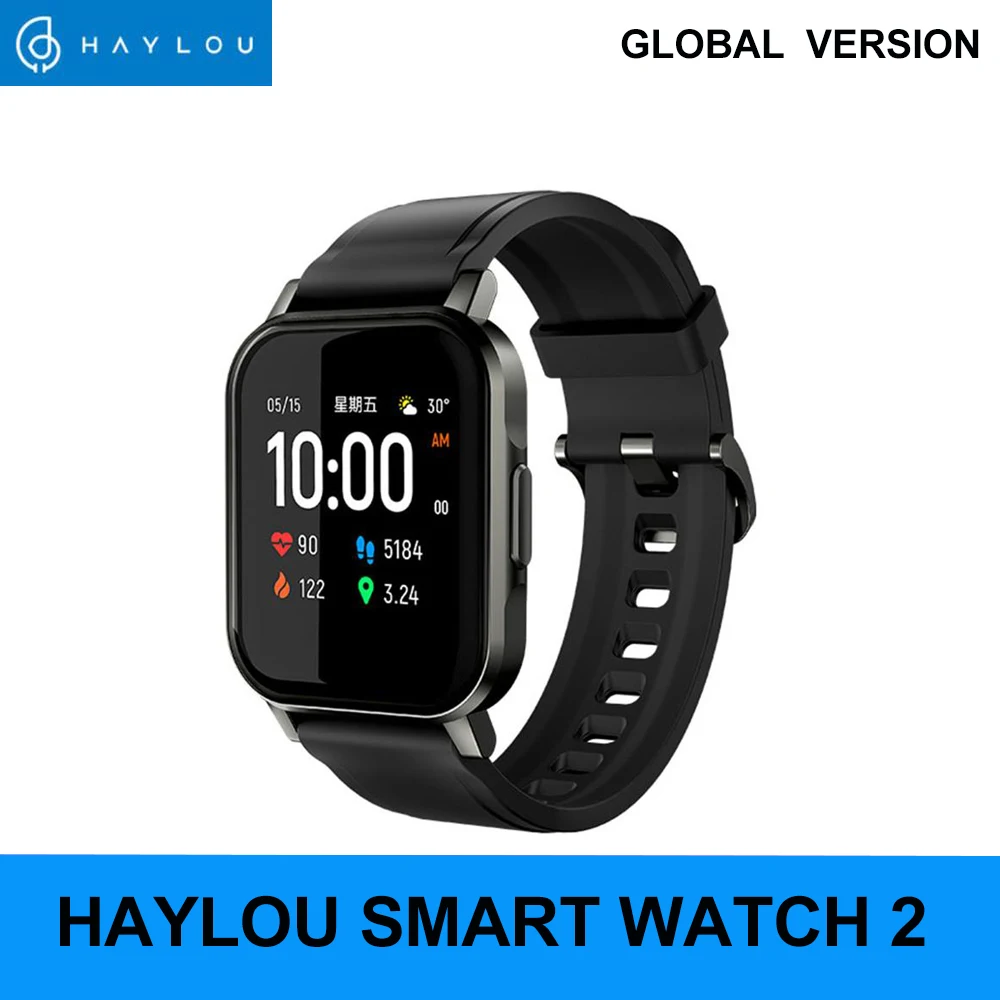 Haylou LS02 Smart Watch Sport круглый металлический чехол монитор сердечного ритма во время сна IP68 Водонепроницаемый iOS Android глобальная версия-0