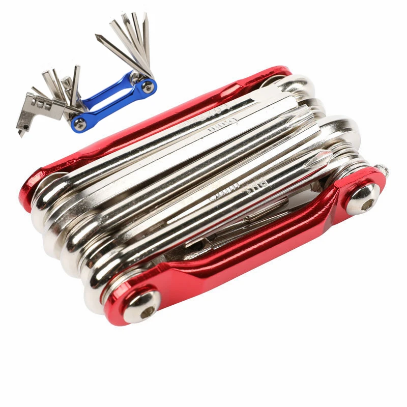 

Bicycle multifunction tool kits multitool tire Repair Tool Set with screwdriver Chain Rivet Extractor for MTB Road Bike