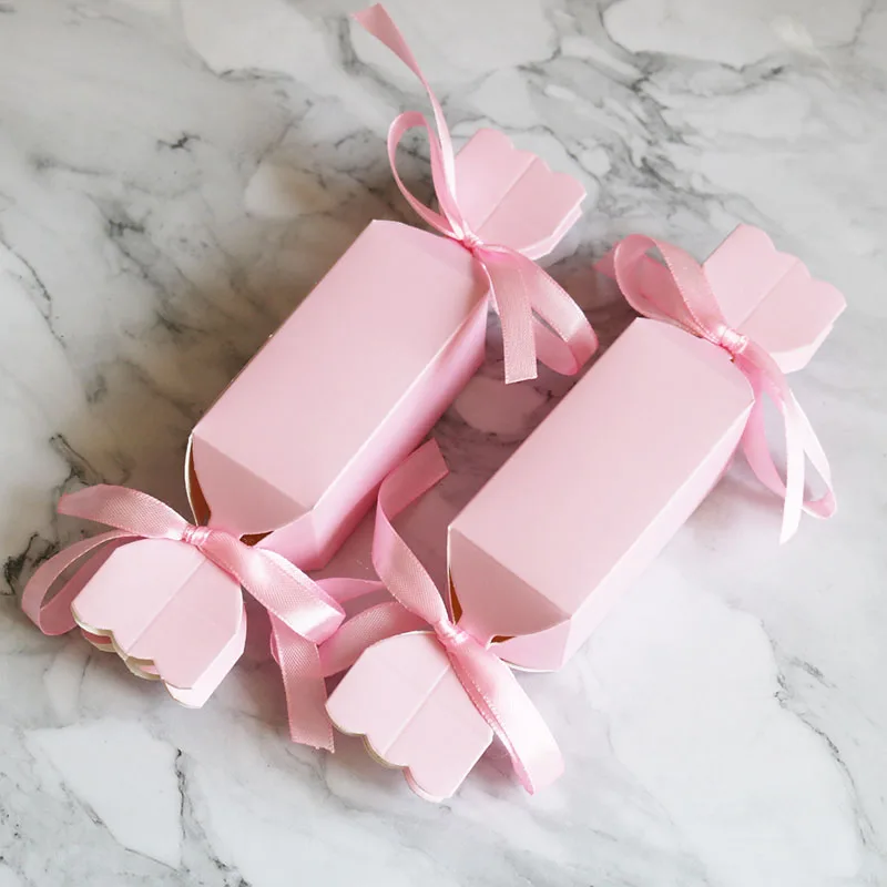 Pink 1 50 шт разноцветная коробка для конфет, свадебные сувениры и подарочные коробки, сумки для конфет для гостей, свадебные украшения, вечерние принадлежности для детского душа - Цвет: Pink 1