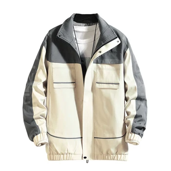 

2020 Spring Bomber Jackets Men 2020 Windbreaker Streetwear Windbreaker Patchwork Casual Autumn youth Clothes