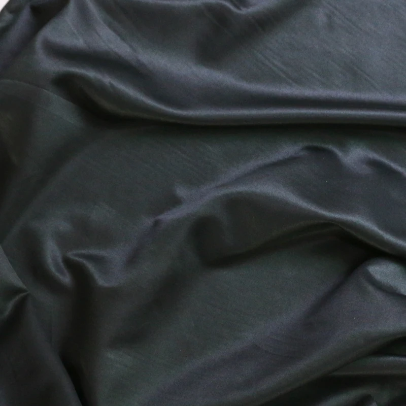100 см* 140 см черный шелк хлопок сатин материал мягкое платье подкладочная ткань Шармез