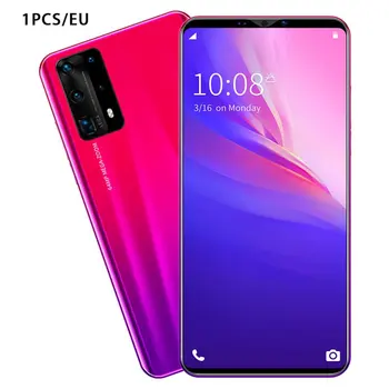 

Dual-Core P40 Pro Smartphone 5.8 Inch Screen Smartphone 512M+4G Android Smartphone 3D Glass Plated Back Cover Red