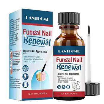 10ml LANTHOME Nail Fungal Treatment Feet Care Essence Anti Infection Paronychia Onychomycosis Foot Toe Nail Fungus Removal
