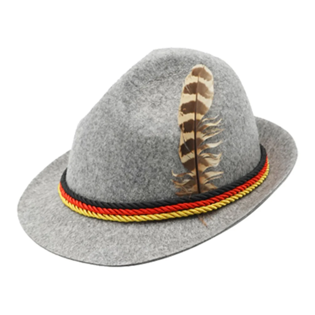 Felt Fedora German  Hat Oktoberfest Costume Hat Fancy Dress Headwear