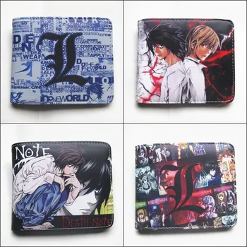 

Anime Death Note/Tokyo Ghoul/One Piece/Naruto Wallet Mens Credit Card Holder Wallet Bifold ID Coin Purse