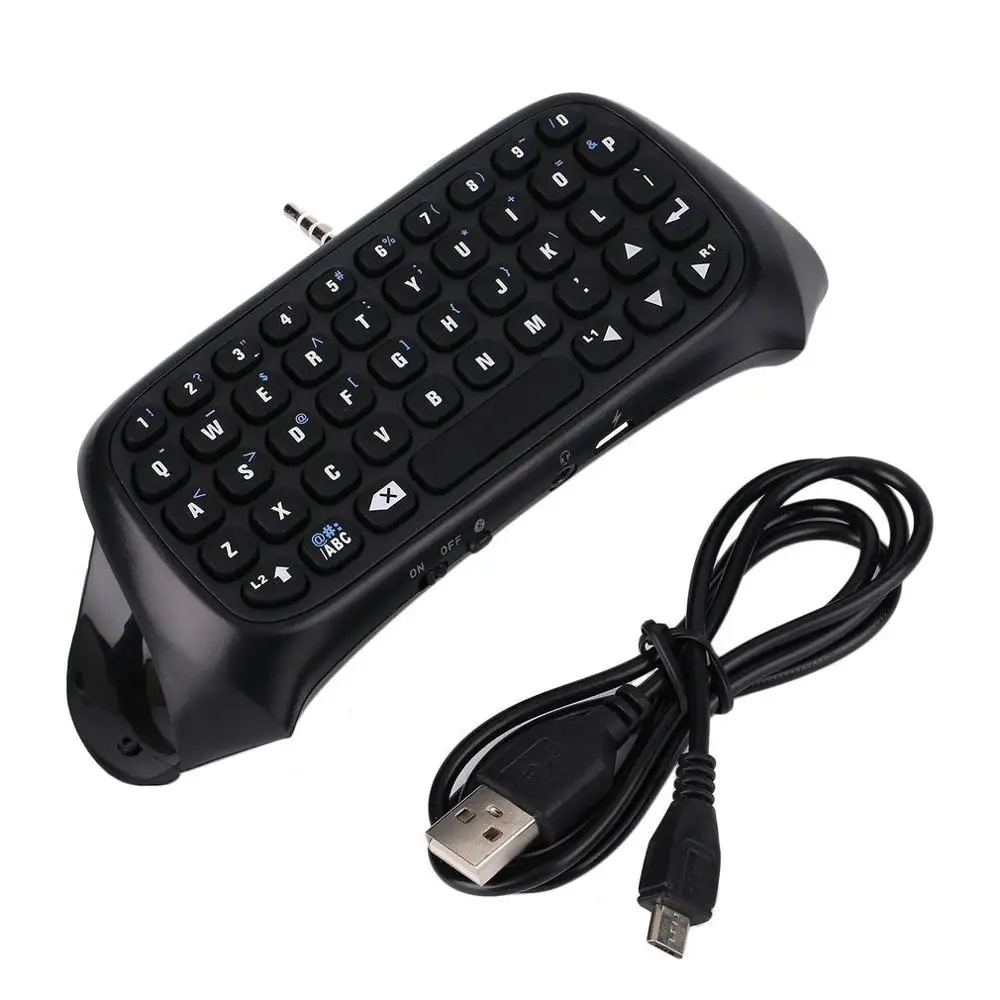 Backlight black Игровая клавиатура, Bluetooth, Беспроводная игровая клавиатура, 47 клавиш, геймерская клавиатура для ПК, ноутбука, для PS4, геймер, Bluetooth V3.0, 120 мА/5 В - Цвет: Backlight black