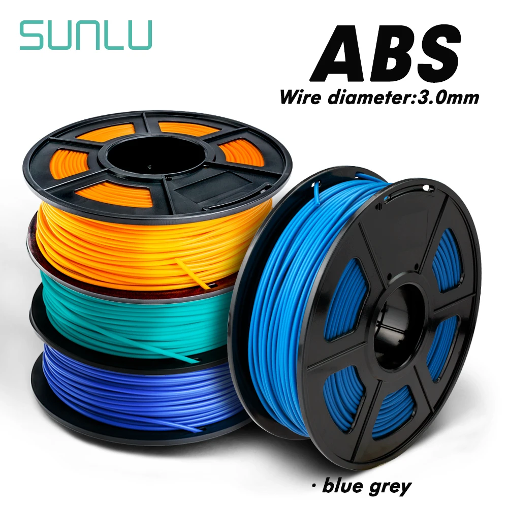 SUNLU ABS 3D нити для принтера не образующая пузырей сублимаций заготовок светится в темноте Пластик ABS расходные 3,0 мм 1 кг с катушкой