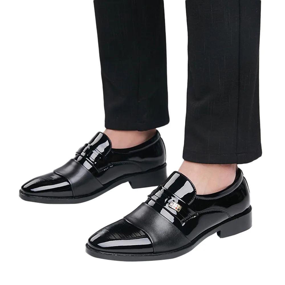 Мужская деловая обувь; повседневная мужская обувь; кожаная обувь; модная свадебная обувь; элегантная мужская обувь; элегантные модельные свадебные туфли без застежки