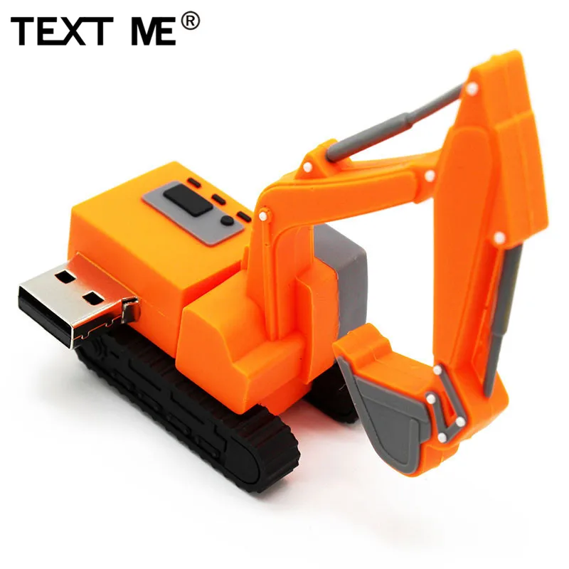 Usb флеш накопитель TEXT ME 64 ГБ желтый розовый имитация экскаватора usb 2 0 4 8 16 32 флешка
