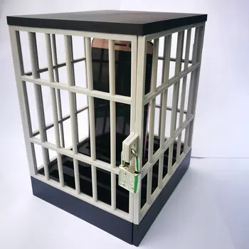 

Mobile Prison Cell Lock Security Smartphone Cage Storage Cage Tricky Toy Novelty Toy Office Gadget
