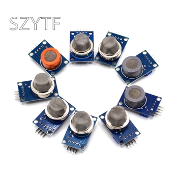 

10pcs MQ-2 MQ-3 MQ-4 MQ-5 MQ-6 MQ-7 MQ-8 MQ-9 MQ-135 Detection Smoke methane liquefied Gas Sensor Module for Arduino Starter