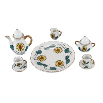 

1/6 Dollhouse Miniature Porcelain Coffee Tea cup set #E