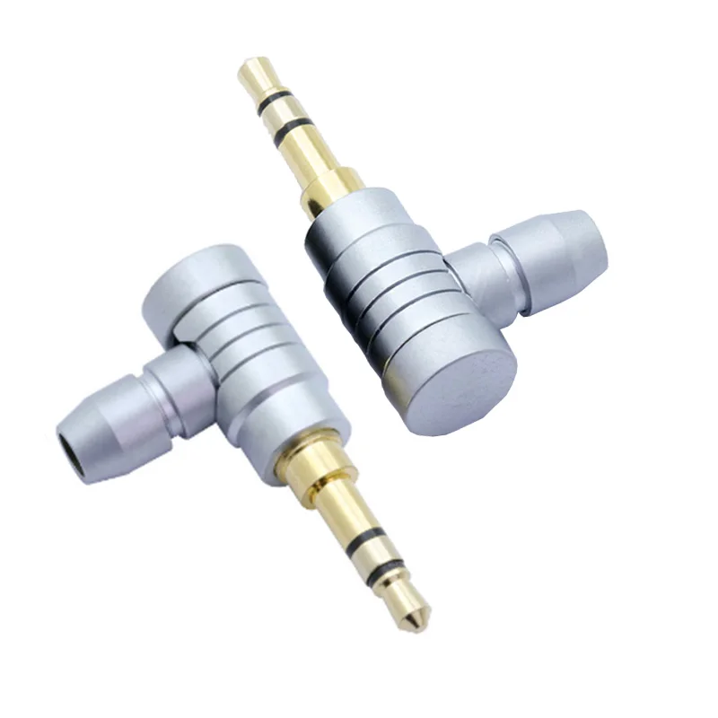 100pcs lot Right Angle 3 5mm 3 Poles Stereo Male Plug Screw Type Soldering Wire Connector Gold Plated 3 Pin 3 5mm Headphone Jack