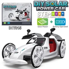 

DIY Solar Power Electric Openable Door Car Model STEM Science Education Self-Assembled 4WD Racing Climbing Car Kids Toy Gift
