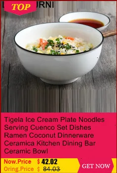 Лапша Корейская Cuenco Ramen посуда сервировочная тарелка посуда контейнер для еды Снэк посуда керамическая столовая посуда суп керамическая чаша