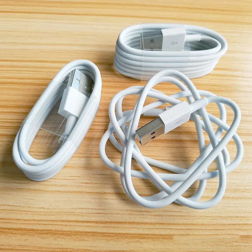10 шт./лот, USB кабель для iPhone, зарядное устройство, зарядный кабель XS MAX X XR 8 7 6 6S Plus для iPhone, кабель Lightning, шнур зарядного устройства 1 м 2 м - Цвет: Without Box