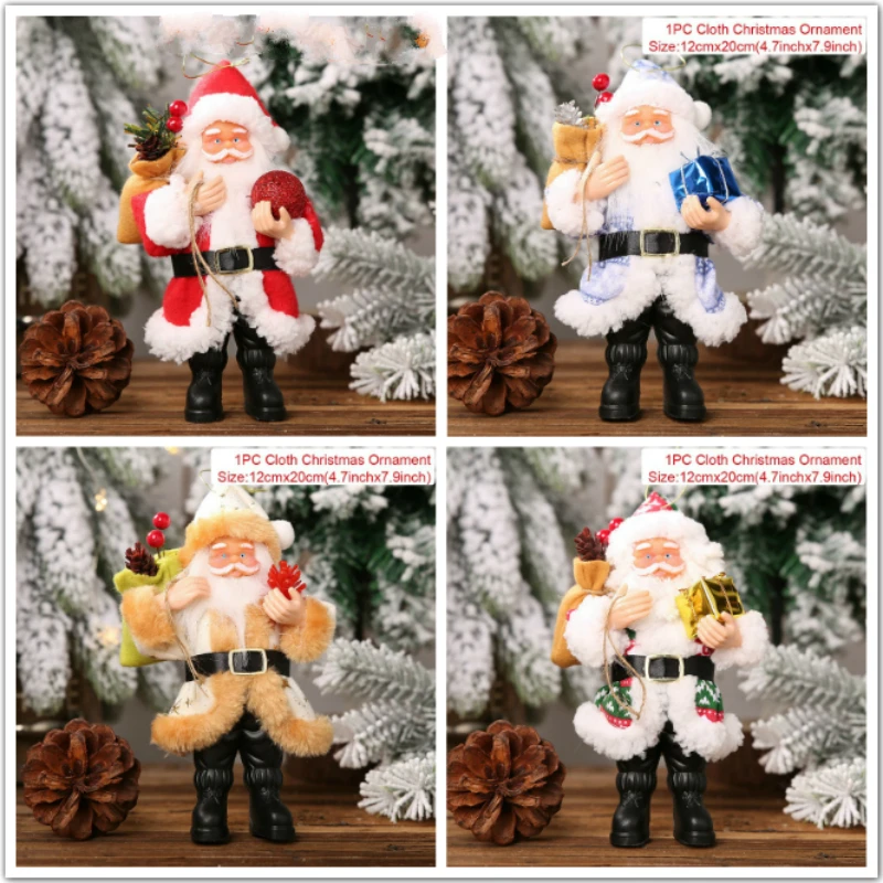 Santa Claus Doll Christmas Ornament Merry Christmas Decorations For Home Xmas Table Decor 2020 Navidad Natal Gifts New Year 2021