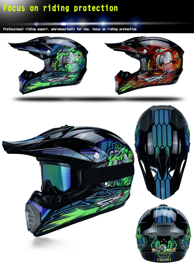 Мотоциклетный шлем внедорожный шлем для мотокросса atv Байк кросс-шлем для мотокросса также подходит для детские шлемы