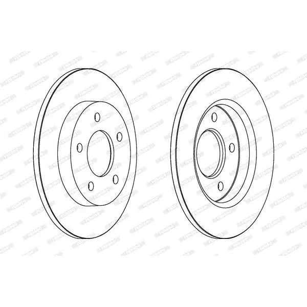 Диск тормозной(комплект- 2 шт.) FERODO DDF1420C