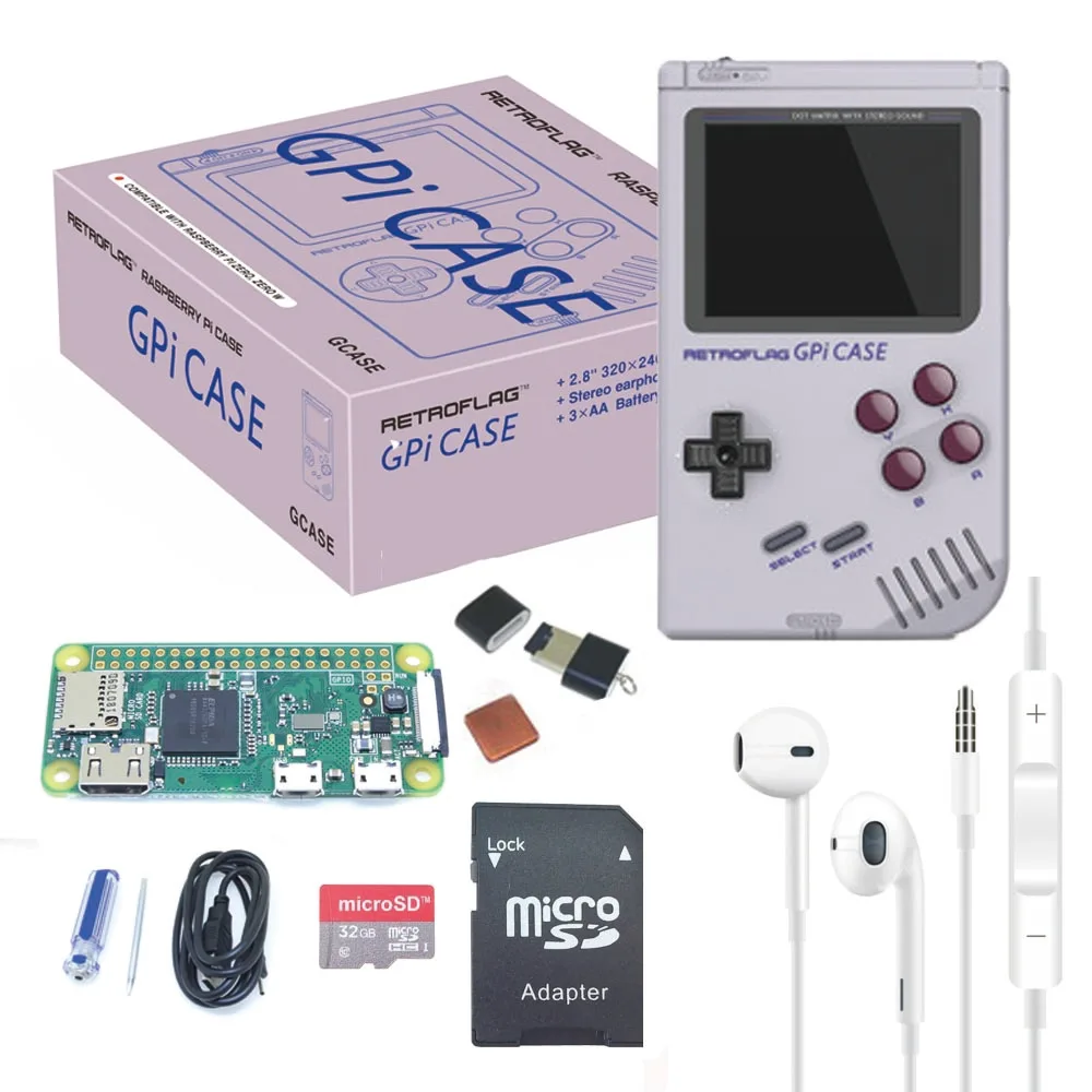 Чехол Retroflag GPi для Raspberry Pi Zero и Zero W с безопасным выключением