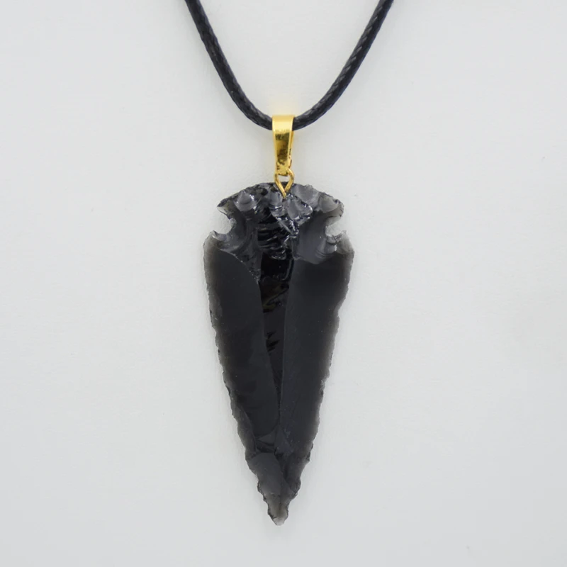 Rough Natural Stone Pendant Necklaces 