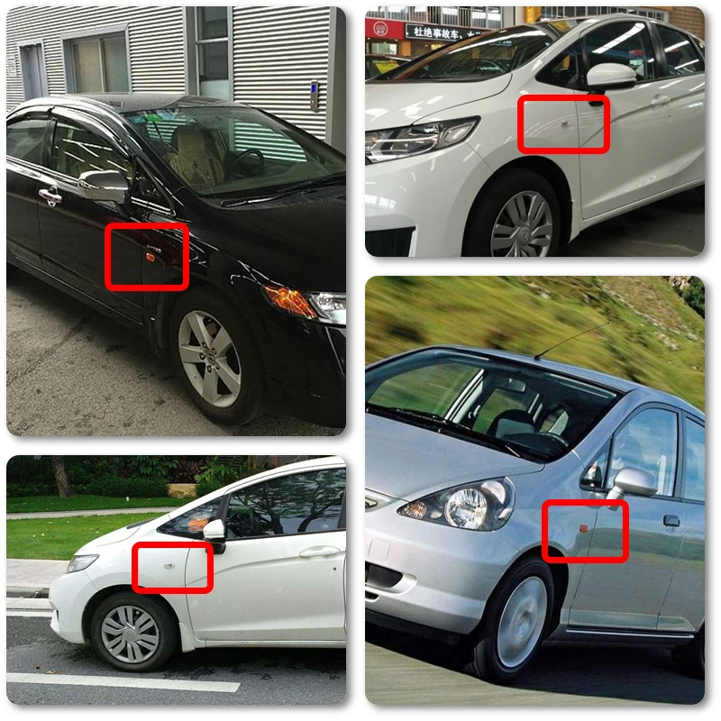 Прозрачные/дымовые светодиодные Передние боковые габаритные огни для Honda Fit/Jazz 2002- Accord Civic City Stream CR-V Odyssey