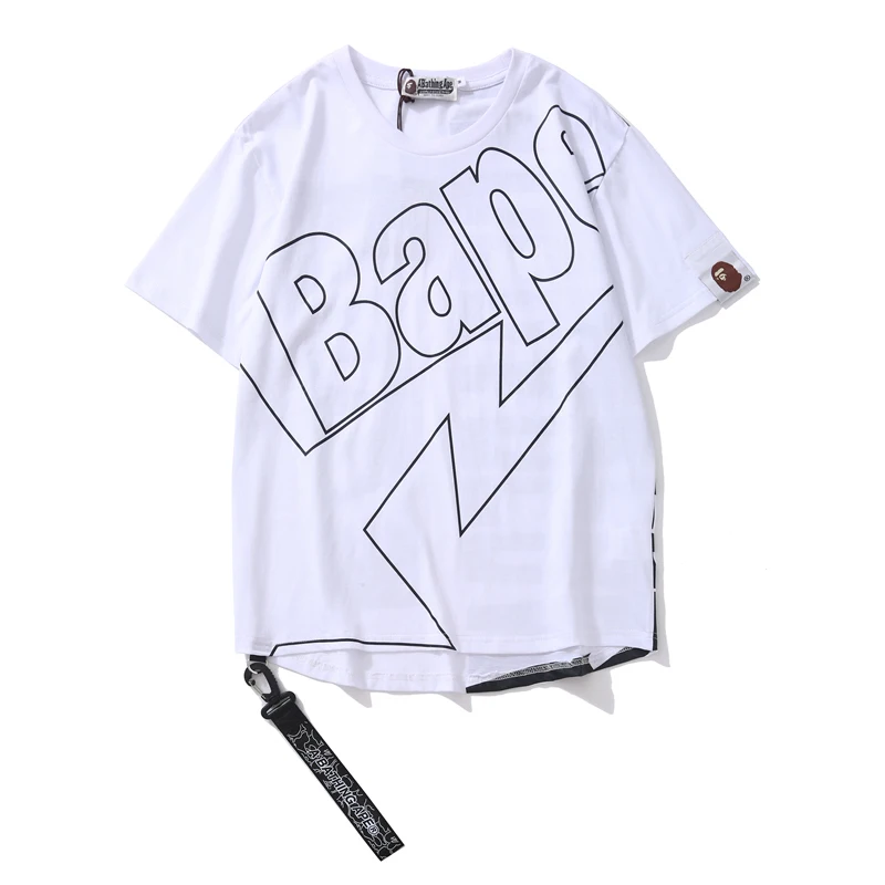 Bape White T shirt Men Women Bape Clothing