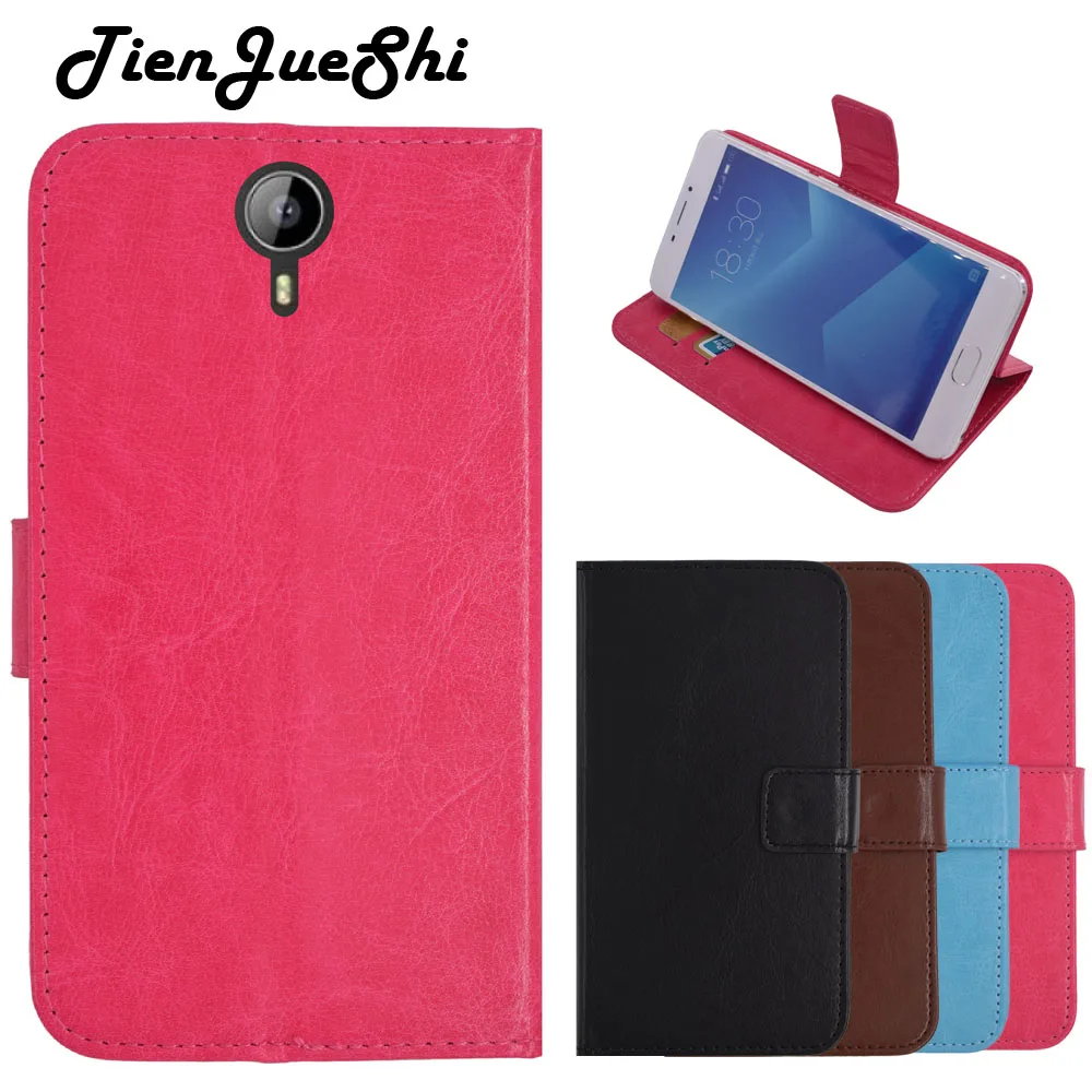 TienJueShi Fashion Colour Flip Leather Cover Wallet Etui Skin Protection Case For Doogee HomTom HT3 5 inch | Мобильные телефоны и