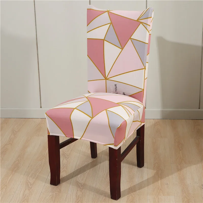 Чехлы для обеденных стульев для кухни, столовой, спандекс, эластичный чехол для украшения и защиты стула - Цвет: Color 6
