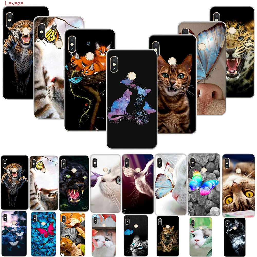 Lavaza Butterfly Stand On The Cat Nose Hard Phone Case for Huawei Honor view 20 9x Pro P smart Z Plus P20Lite Mate 30 Lite | Мобильные