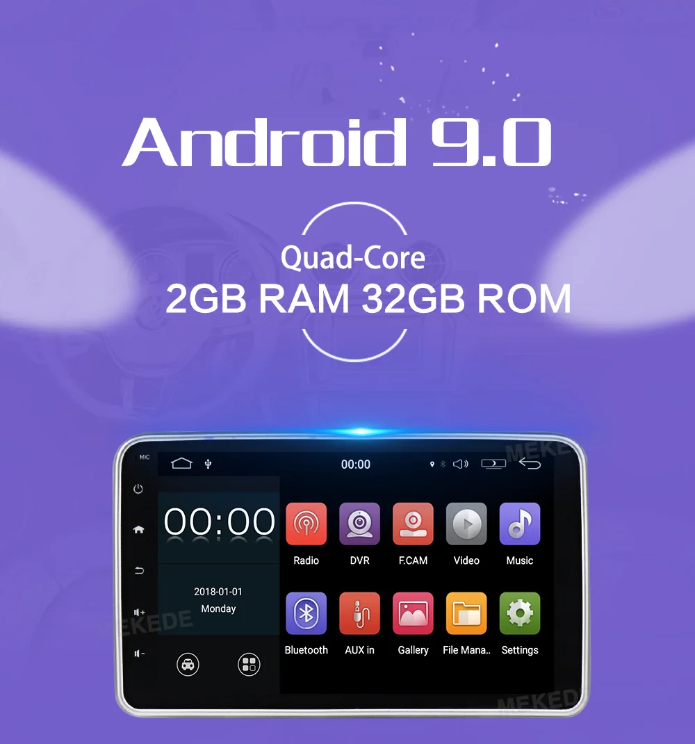 HD 1din Android 8 ''Универсальный Автомобильный dvd-плеер gps навигация Стерео Bluetooth Радио Аудио плеер FM Автомобильный мультимедийный плеер