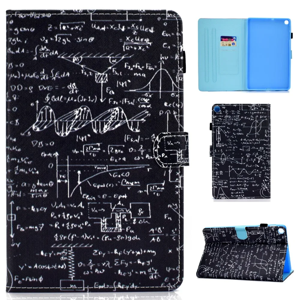 T510 T515 флип-стенд Funda Чехол Кожаный Футляр чехол для Samsung Galaxy Tab A 10,1 SM-T510 SM-T515 оболочка+ пленка+ ручка