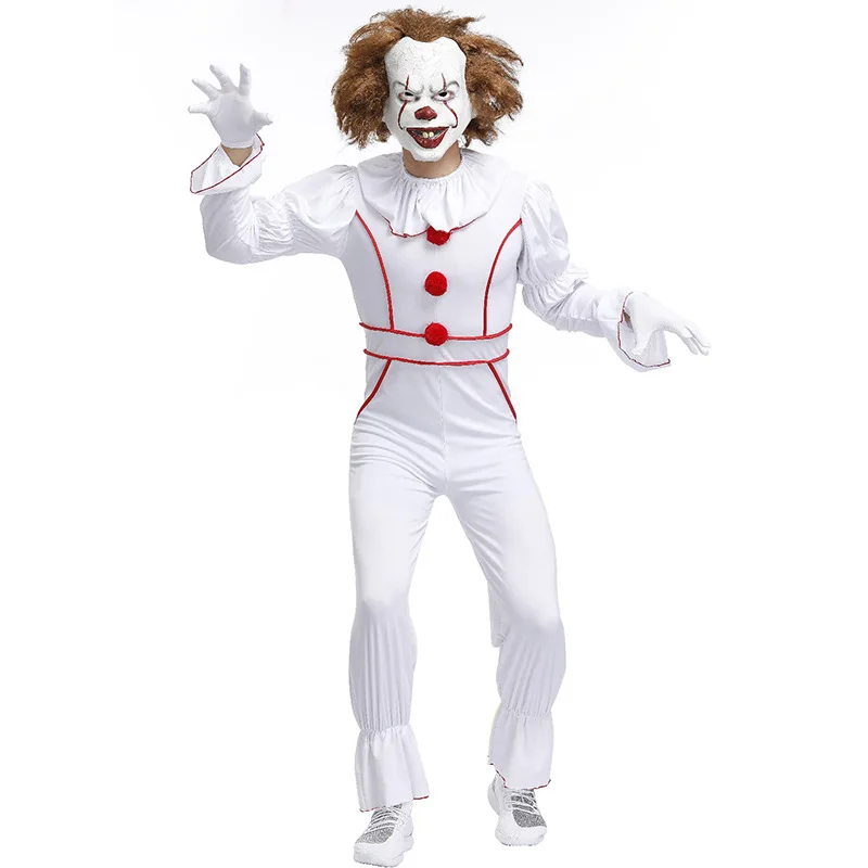 Halloween Stephen King IT The Clown Pennywise Cosplay Costume Fancy Outfit S-3XL 