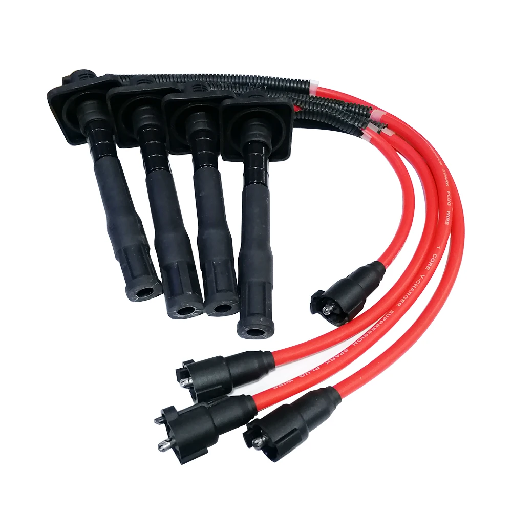 Cable Kit Spark Plug Wire ignition cable 90919-22386 90919-22400 3SFE 4SFE 5SFE For Toyota Camry Mark II RAV4 Vista | Автомобили и