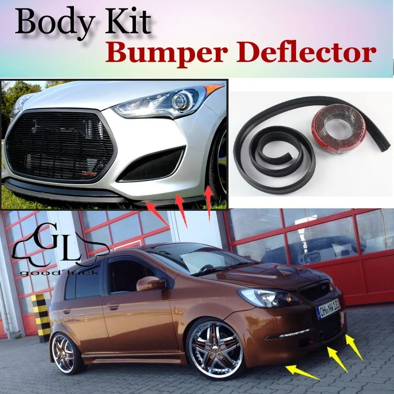 For Hyundai Getz Prime Click TB Brisa Inokom Bumper Lip  Front Spoiler Deflector For Car Tuning View  Body Kit  Strip Skirt